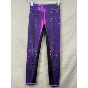 More Than Magic Girls Purple Galaxy Design Leggings, Size M (7/8)